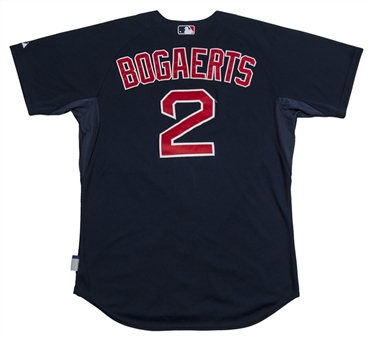 2015 Xander Bogaerts Game Used  Boston Red Sox Blue Away Jersey (MLB Authenticated)
